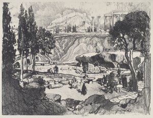 La Petite Fête, Athènes, 1913 - Joseph Pennell