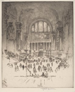 La salle de marbre, gare de Pennsylvanie, New York