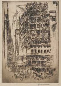 La Nouvelle Bourse, 1921 - Joseph Pennell