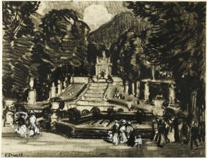 Le Parc, La Granja - Joseph Pennell