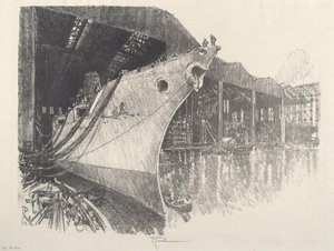 La proue, 1917 - Joseph Pennell
