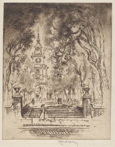 La place, Independence Square, Philadelphie - Joseph Pennell