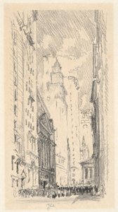 La Bourse - Joseph Pennell