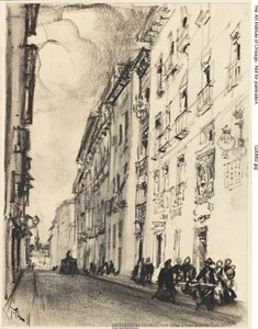 La Rue de Cervantès et Lope de Vega, Madrid