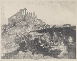 Le Temple de la Concorde sur le mur, Girgenti