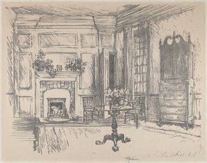 La Chambre haute, Stenton, 1912 - Joseph Pennell
