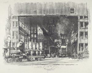 Les urnes, coulée de gros obus - Joseph Pennell