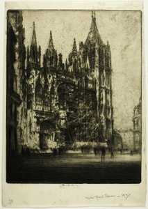 La façade ouest, cathédrale de Rouen