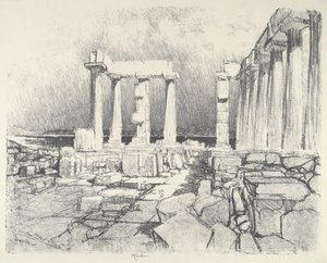 La mer sombre comme le vin, Sounion - Joseph Pennell