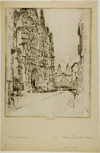 Tours du palais épiscopal, Beauvais - Joseph Pennell