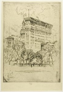 Union Square et Banque de Metropolis - Joseph Pennell