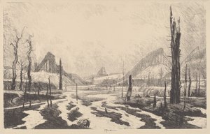 Vallée de la Désolation - Joseph Pennell