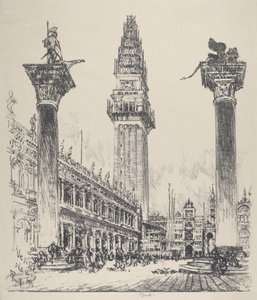 Venise, reconstruction du Campanile