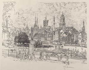 Vue sur la Spree, Berlin - Joseph Pennell
