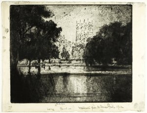 Tours de Westminster, depuis le parc Saint James - Joseph Pennell