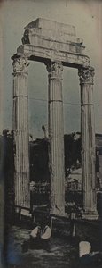 Façade Nord-Ouest, Temple de Castor et Pollux, Rome, 1842 - Joseph Philibert Girault De Prangey