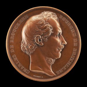 Charles de Brouckère, 1796-1860, maire de Bruxelles 1848 [avers], 1854 - Joseph Pierre Braemt