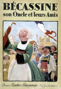 Couverture du livre « Becassine, son oncle et leurs amis », éditions Gautier Langereau (1926) - Joseph Porphyre Pinchon