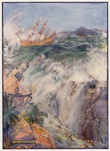 Destruction de Port Royal, Jamaïque - Joseph Ratcliffe (after) Skelton