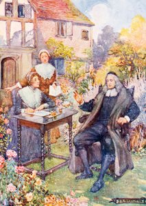 John Milton dans son jardin - Joseph Ratcliffe Skelton