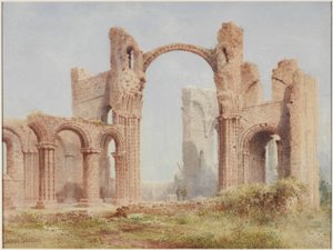 Ruines du prieuré de Lindisfarne - Joseph Ratcliffe Skelton