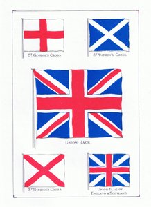 Les drapeaux du Royaume-Uni (vers 1910)