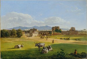 La Porta San Giovanni vers Frascati - Joseph Rebell