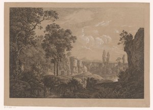 Paysage italien - Joseph Rebell