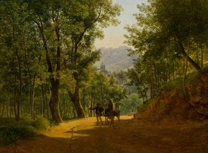 Paysage italien (chemin près de Cava de