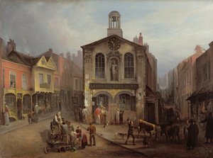 La vieille salle de justice, Leeds, vers 1825