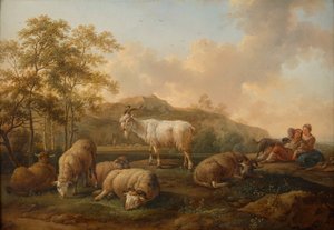 Paysage avec bétail paissant - Joseph Roos d. Ä.