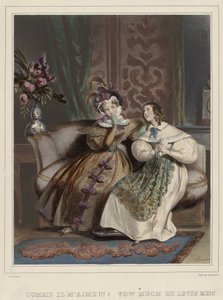 Les femmes. Galerie fashionable, vers 1830: Comme il m