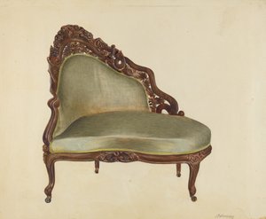Causeuse, vers 1940 - Joseph Rothenberg