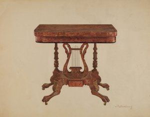 Piédestal de lyre de table - Joseph Rothenberg