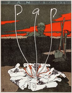 Art. Pan, magazine de style art nouveau. Affiche par Joseph Sattler, Allemagne, c.1895 (affiche)