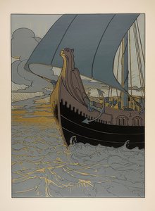 Illustration. Les Nibelungen - Joseph Sattler