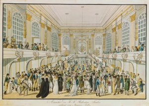 Vue de la salle de bal K. u. K. pendant un bal masqué