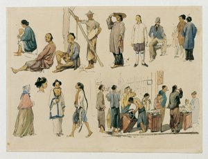 Études de figures de Chinois - Joseph Selleny