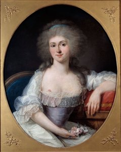 Portrait de Marie Thérèse Louise de Savoie Carignan, princesse de Lamballe (1749-1792) - Joseph Siffred Duplessis