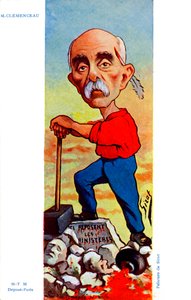 Georges Clemenceau - caricature par Sirat