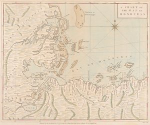 Carte de la baie du Honduras - Joseph Smith Speer