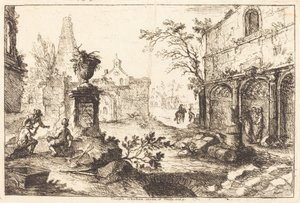 Fantaisie architecturale avec ruines romaines - Joseph Stephan