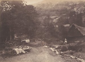 Village de Montaubant pris de Luchon (1853)