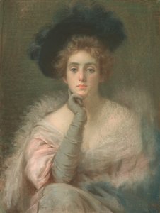 Dame en rose, 1898 - Joseph W. Gies