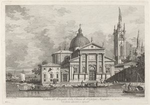 Veduta del Prospetto della Chiesa di S. Giorgio Maggiore - Joseph Wagner