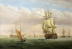 Entrée du Port avec des Navires