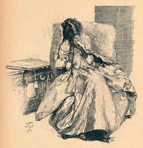 Une rêverie, vers 1900