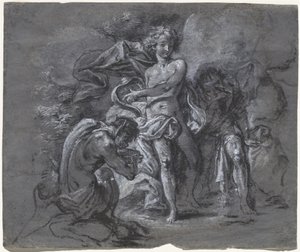 Le concours entre Apollon et Pan devant le roi Midas - Joseph Werner
