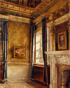 Chambre en velours bleu - Coin des rêves, Chiswick House - Joseph Williams Topham Vinall
