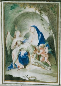 Marie avec le corps du Christ